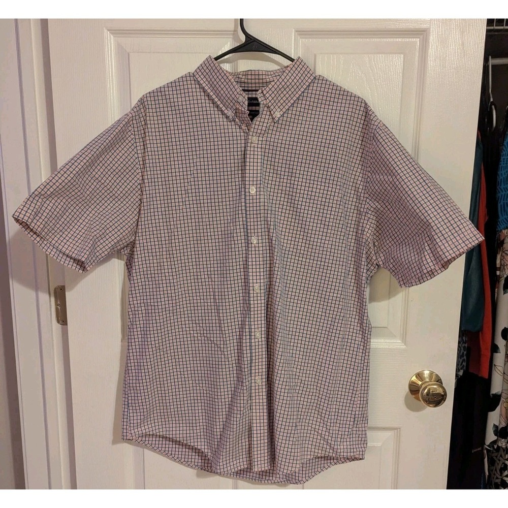 Quiet Luxury Preppy Gingham Button Up Shirt Coastal Grandpa Croft & Barrow L